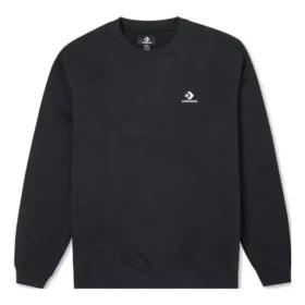 Camisola com gola redonda em malha felpuda com forro escovado e padrão Chevron com estrela bordada Tamanhos asiáticos “Preto” Camisola com gola redonda em malha felpuda com forro escovado e padrão Chevron com estrela bordada Tamanhos asiáticos “Preto”