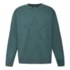 Camisola com logótipo de estrela Tamanhos asiáticos “Verde”