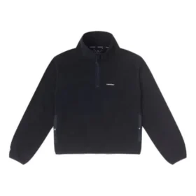 Camisola com meio fecho em polar Counter Climate Tamanhos asiáticos “Preto”