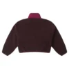 Camisola com meio fecho Sherpa Tamanhos asiáticos “Eternal Earth Brown”
