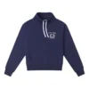 Camisola de gola alta com cordão Tamanhos asiáticos “Azul-marinho”