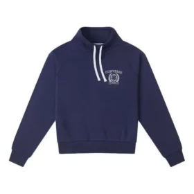 Camisola de gola alta com cordão Tamanhos asiáticos “Azul-marinho” Camisola de gola alta com cordão Tamanhos asiáticos “Azul-marinho”