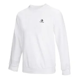 Camisola de gola redonda com estrela bordada e padrão em ziguezague Tamanhos asiáticos “Branco” Camisola de gola redonda com estrela bordada e padrão em ziguezague Tamanhos asiáticos “Branco”