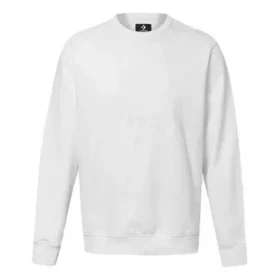 Camisola de gola redonda com logótipo Converse para homem, branca Camisola de gola redonda com logótipo Converse para homem, branca