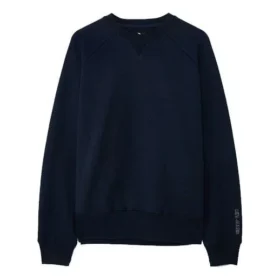 Camisola de gola redonda em malha desportiva de cor sólida Converse x Kim Jones para homem, azul-marinho Camisola de gola redonda em malha desportiva de cor sólida Converse x Kim Jones para homem, azul-marinho