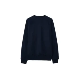 Camisola de gola redonda em malha desportiva de cor sólida Converse x Kim Jones para homem, azul-marinho Camisola de gola redonda em malha desportiva de cor sólida Converse x Kim Jones para homem, azul-marinho