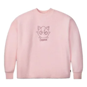 Camisola de gola redonda em sherpa Converse x Pokémon Jigglypuff Tamanhos asiáticos “Rosa” Camisola de gola redonda em sherpa Converse x Pokémon Jigglypuff Tamanhos asiáticos “Rosa”