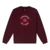 Camisola de malha com capuz Go-To Chuck Taylor All Star Patch Standard-Fit, tamanhos asiáticos, “Borgonha”