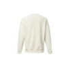 Camisola de manga comprida com gola redonda para homem, branca