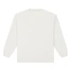 Camisola de manga comprida com logótipo bordado Gold Standard Tamanhos asiáticos “Branco”