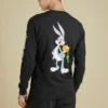 Camisola de manga comprida Converse x Bugs Bunny Tamanhos asiáticos “Preto”
