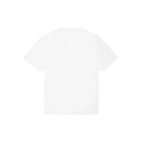 Camisola de manga curta com gola redonda e estampado esqueleto da Converse para homem, branca