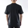 Camisola de manga curta com gola redonda e logótipo Alphabet impresso, preta
