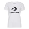 Camisola de manga curta com logótipo clássico impresso, branca