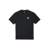Camisola de manga curta com logótipo Converse para homem, gola redonda, preta