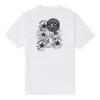 Camisola desportiva de malha com gola redonda e manga curta Converse Chuck Printing para homem, branca