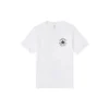 Camisola desportiva de malha com gola redonda e manga curta Converse Chuck Printing para homem, branca
