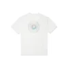 Camisola desportiva de malha larga de manga curta branca com estampado Converse para homem