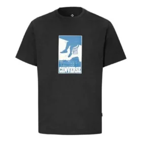 Camisola desportiva de manga curta Chuck Taylor All Star com estampado “Preto”