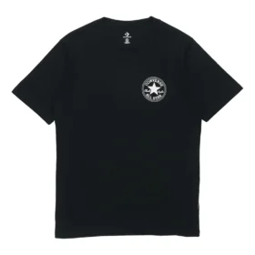 Camisola desportiva de manga curta com gola redonda e logótipo Chuck Taylor All Star “Preto”