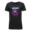 Camisola desportiva de manga curta com logótipo, preta