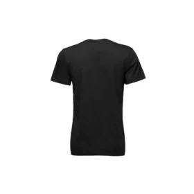 Camisola desportiva de manga curta com logótipo, preta