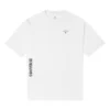 Camisola desportiva masculina Converse Skate com estampado solto, gola redonda e manga curta, branca