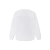 Camisola Raglan de manga comprida com ponto de corrente Tamanhos asiáticos “Branco”