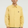 Casaco casual de malha com botões Converse para homem, estilo retro, manga comprida, dourado