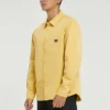 Casaco casual de malha com botões Converse para homem, estilo retro, manga comprida, dourado