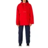 Casaco casual desportivo com capuz e meio fecho Converse x Kim Jones para homem, vermelho