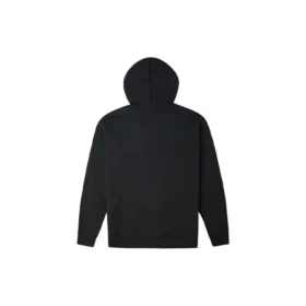 Casaco com capuz de manga comprida e fecho de correr, cor sólida, estilo para casal, preto Casaco com capuz de manga comprida e fecho de correr, cor sólida, estilo para casal, preto