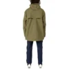 Casaco com capuz e meio fecho de correr Converse x Kim Jones para homem, estilo desportivo casual, verde militar