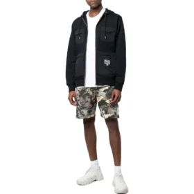 Casaco com capuz em malha polar Converse x Josh Vides Tamanhos asiáticos “Preto” Casaco com capuz em malha polar Converse x Josh Vides Tamanhos asiáticos “Preto”