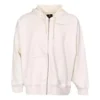 Casaco com capuz oversized e fecho completo Tamanhos asiáticos “Off White”