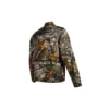 Casaco com estampa de camuflagem em toda a superfície