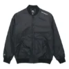 Casaco com fecho, tecido, à prova de vento e uniforme de basebol Converse Aviator para homem, preto de outono