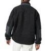 Casaco com gola alta e costuras Converse para homem, preto