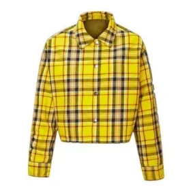 Casaco de camisa xadrez reversível Tamanhos asiáticos “Amarelo” Casaco de camisa xadrez reversível Tamanhos asiáticos “Amarelo”