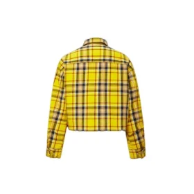 Casaco de camisa xadrez reversível Tamanhos asiáticos “Amarelo” Casaco de camisa xadrez reversível Tamanhos asiáticos “Amarelo”