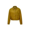 Casaco de camisa xadrez reversível Tamanhos asiáticos “Amarelo”