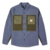 Casaco de camisola para homem Converse Flowers com logótipo pequeno, estilo retro, em tecido contrastante, azul
