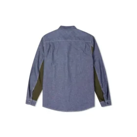 Casaco de camisola para homem Converse Flowers com logótipo pequeno, estilo retro, em tecido contrastante, azul Casaco de camisola para homem Converse Flowers com logótipo pequeno, estilo retro, em tecido contrastante, azul