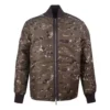 Casaco de gola alta com estampa camuflada Tamanhos asiáticos “Verde Camuflado”