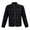 Casaco de manga comprida Converse Pocket Woven para homem, preto