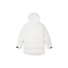 Casaco de penas de comprimento médio Tamanhos asiáticos “Branco”