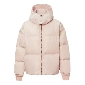 Casaco de penas oversized Tamanhos asiáticos “Rosa”