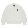 Casaco de piloto retro desportivo com logótipo SS22, estilo para casal, branco