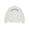 Casaco de piloto retro desportivo com logótipo SS22, estilo para casal, branco