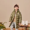 Casaco de Pêlo Longo Tamanhos Asiáticos “Olive Green”